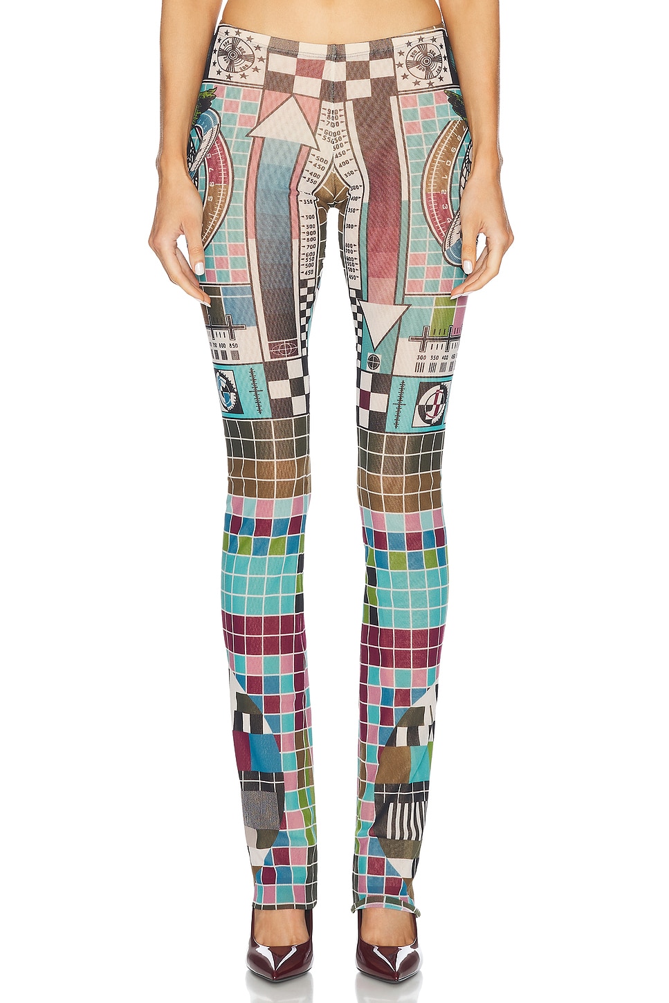 Shop Jean Paul Gaultier Mire Trouser In Blue Multicolor