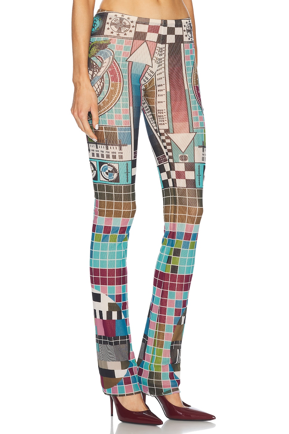 Shop Jean Paul Gaultier Mire Trouser In Blue Multicolor