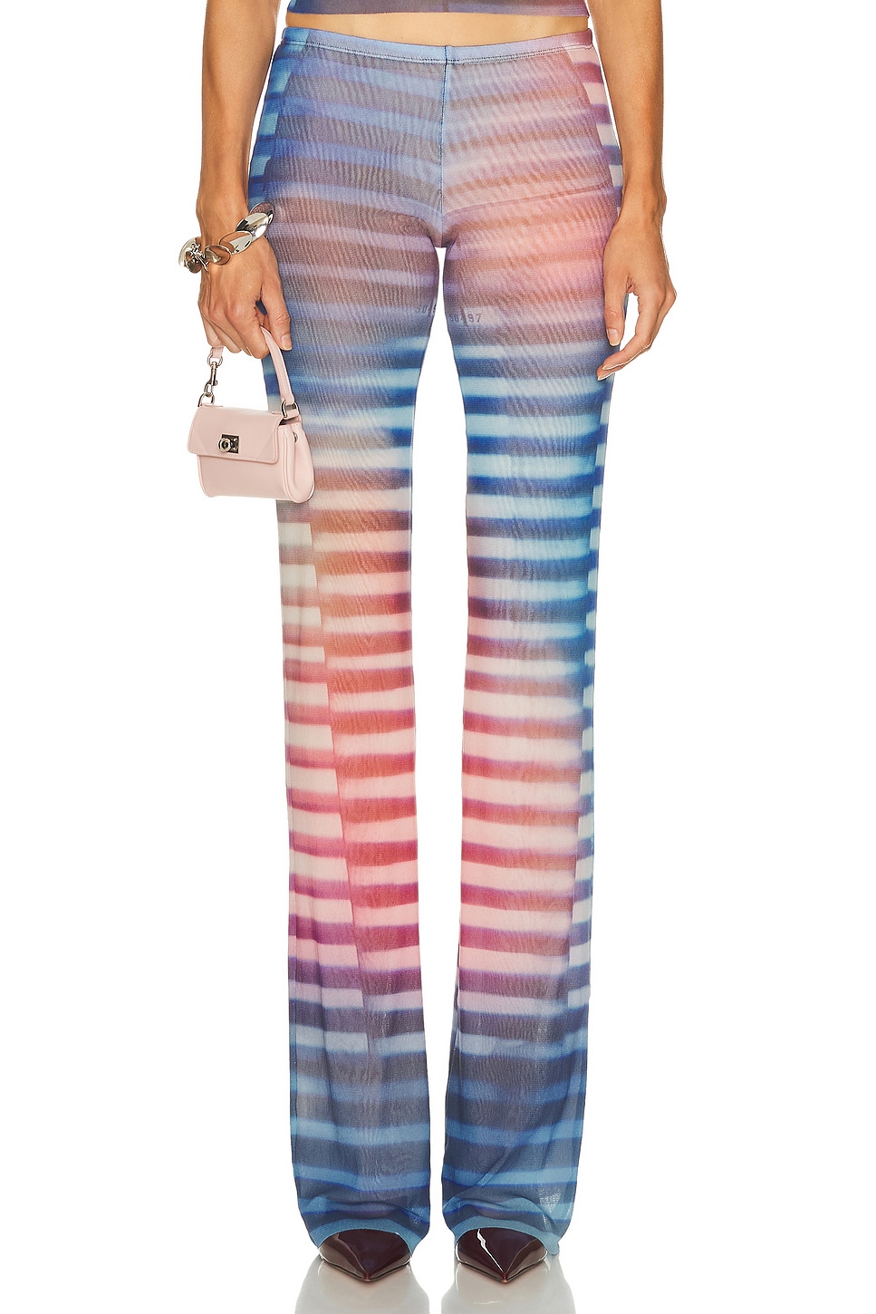 Air Trouser in Blue,Peach