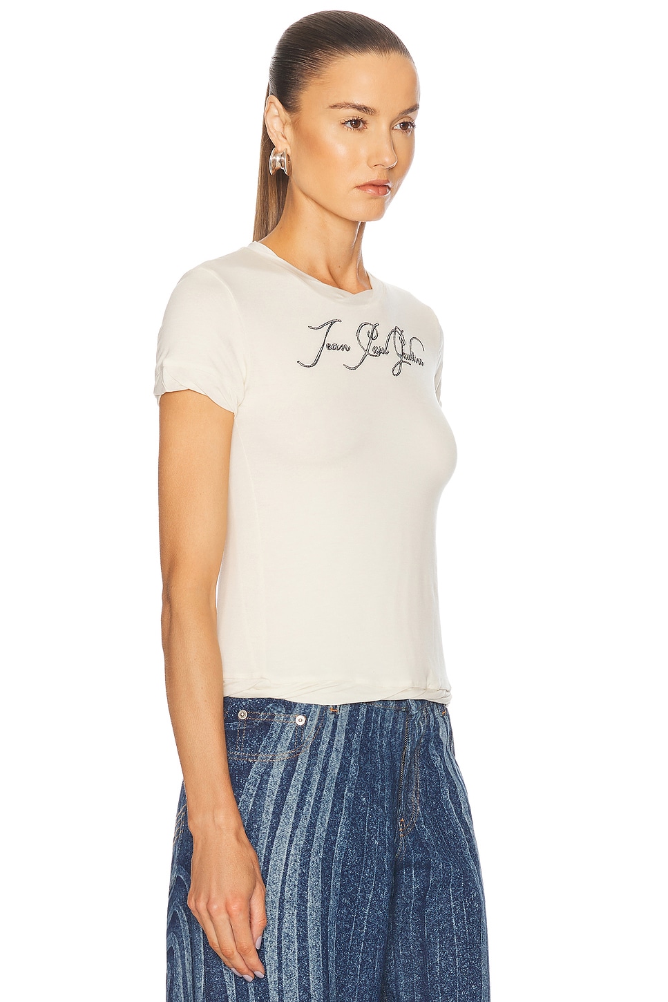 Jean Paul Gaultier 'the Ecru Tattoo' T-shirt In Ecru