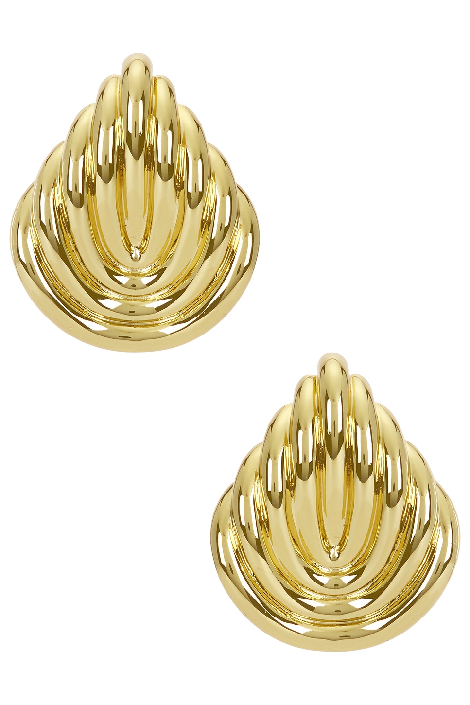 X Cassetto Jc1 Earrings in Metallic Gold