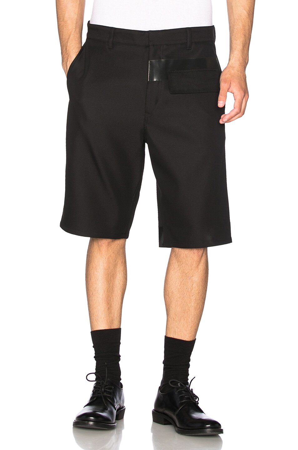 Image 1 of Jil Sander Graziano Patchwork Shorts in Black