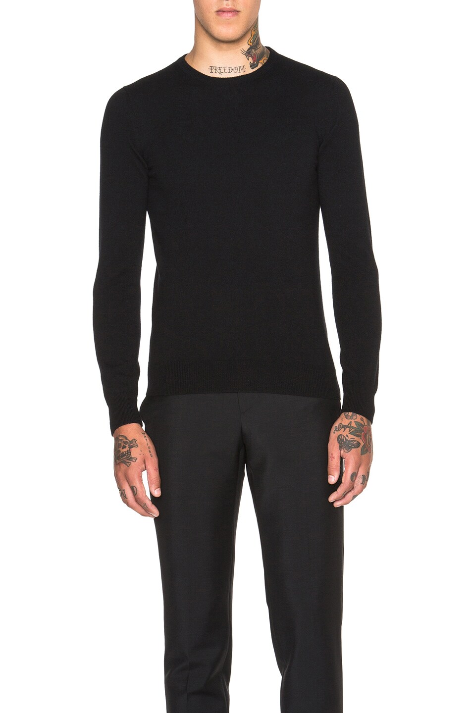 Image 1 of Jil Sander Cashmere Crewneck Sweater in Black