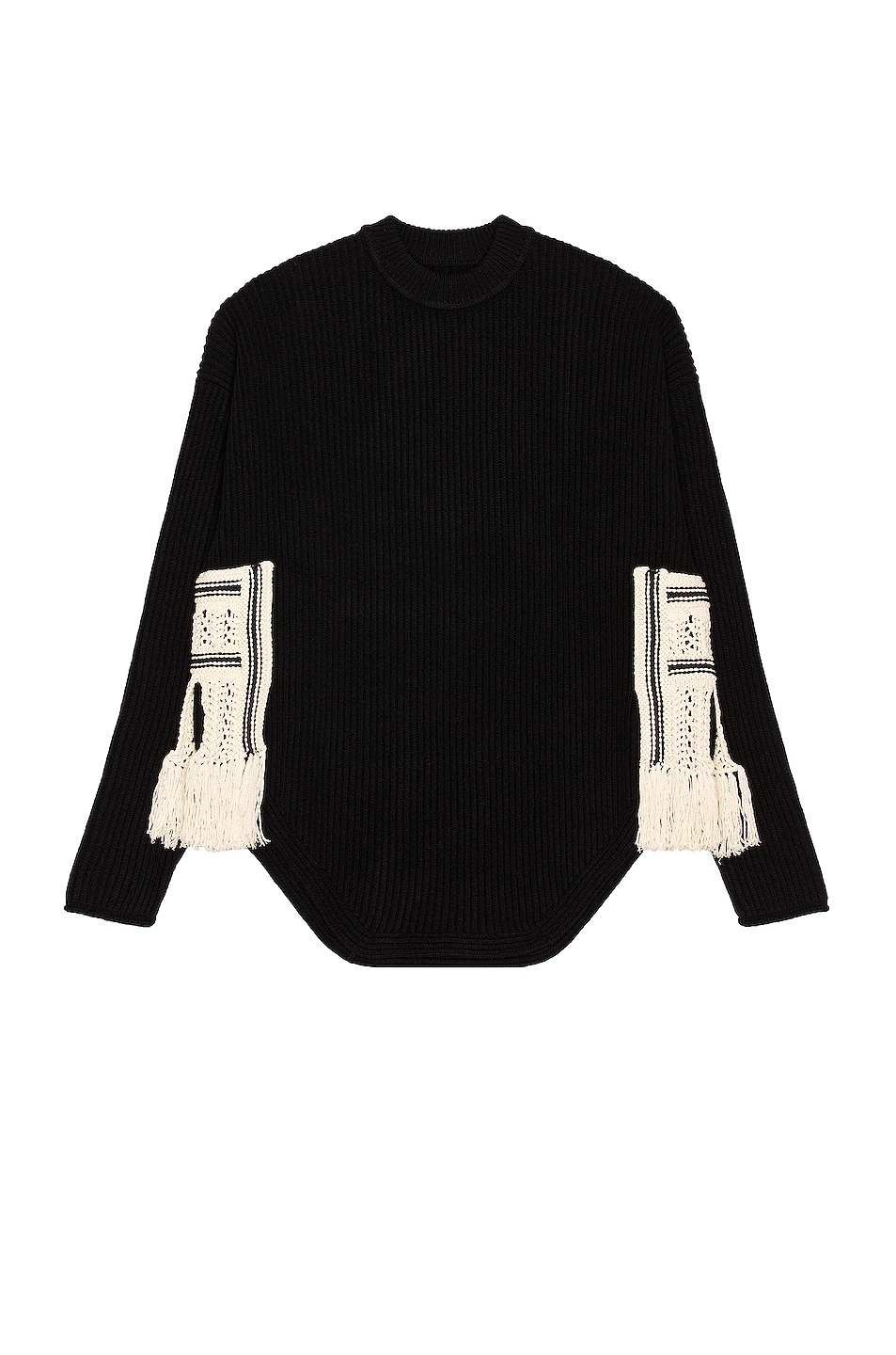 Image 1 of Jil Sander Long Sleeve Sweater in Black