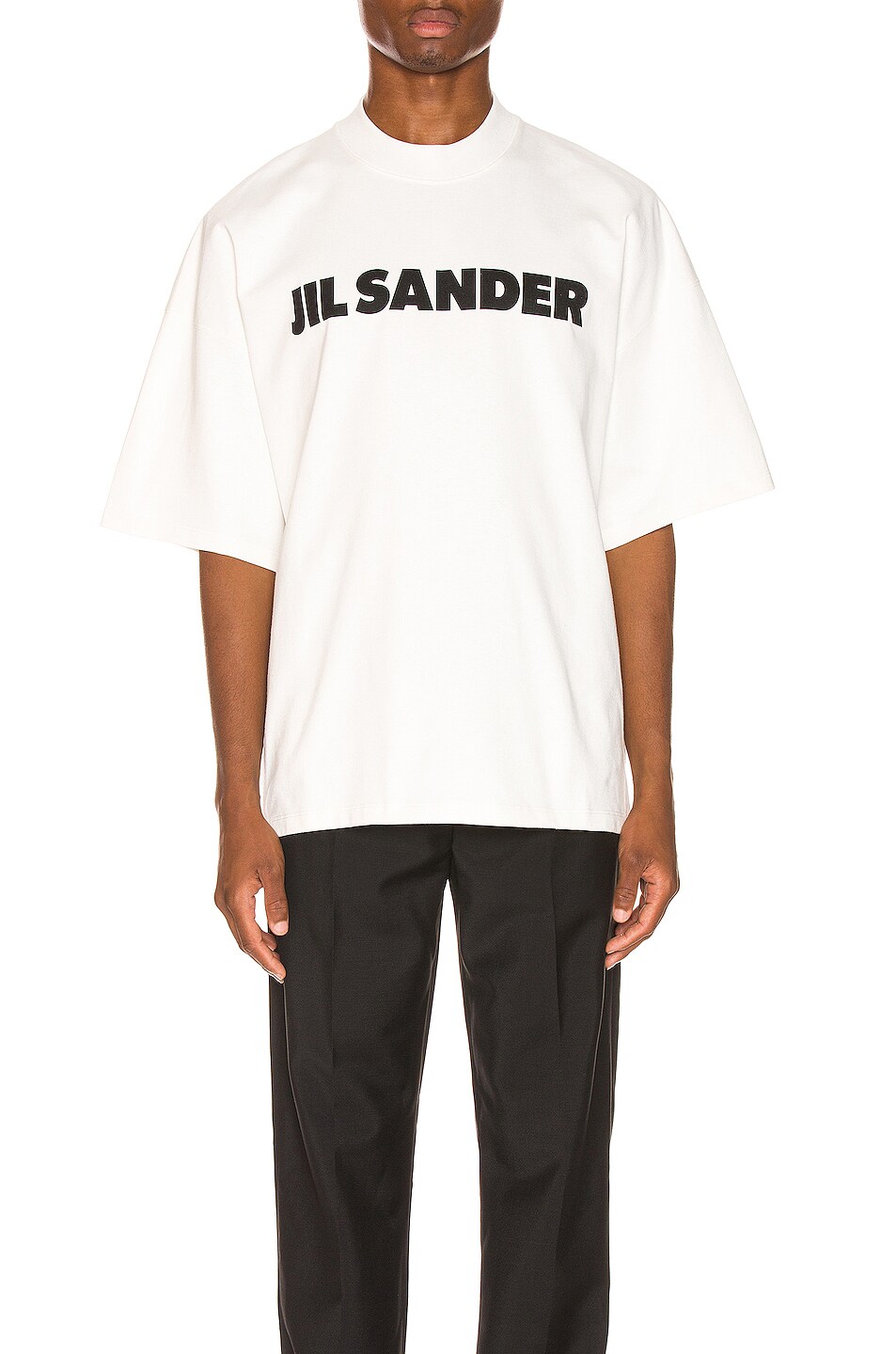 Jil Sander Logo Tee in Ultra White | FWRD