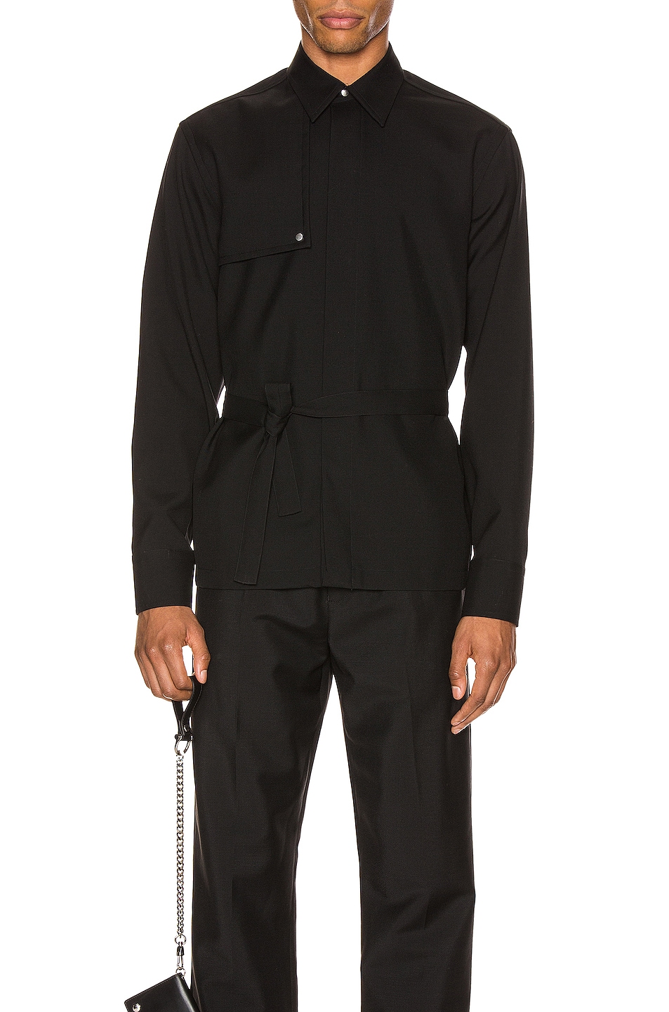 Image 1 of Jil Sander Long Sleeve Shirt in Black
