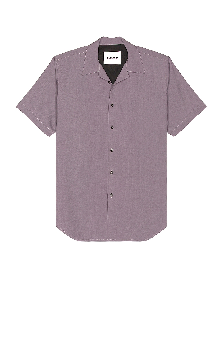 Image 1 of Jil Sander Fine Wool Canvas Shirt in Lilac Grey
