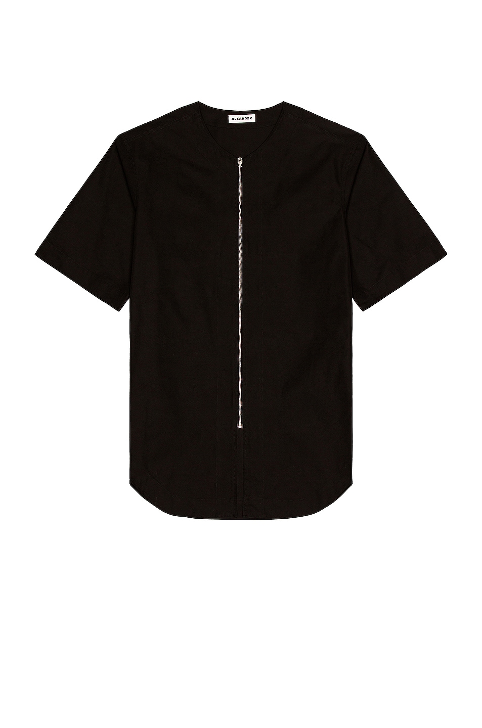 Image 1 of Jil Sander Heavy Organic Cotton Poplin Shirt in Black