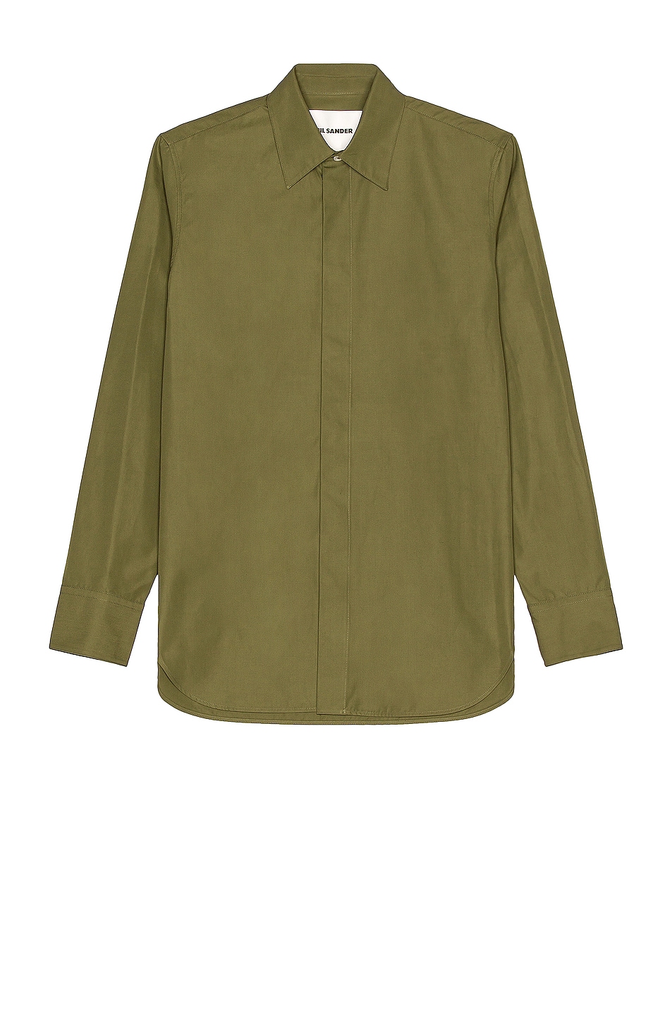 Image 1 of Jil Sander Heavy Organic Cotton Poplin Shirt in Light Pastel Green