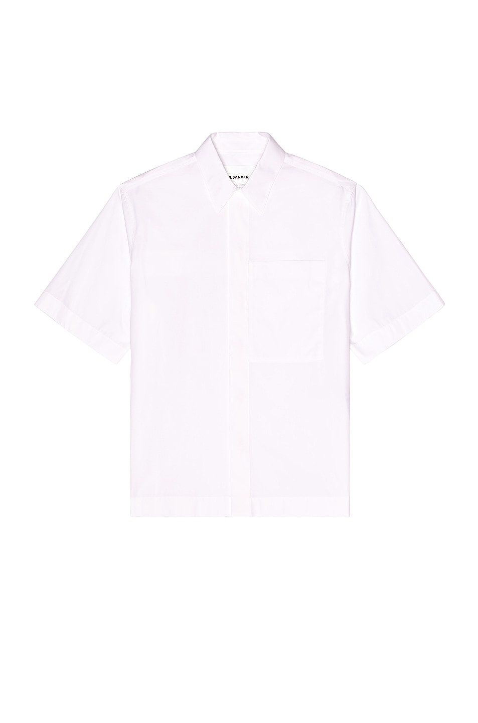 Image 1 of Jil Sander Cotton Poplin Shirt in White Paper