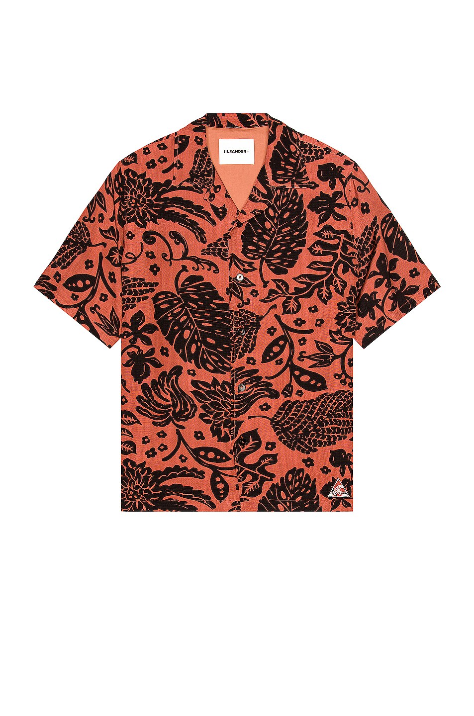 Image 1 of Jil Sander + Hawaiian Flower Print Shirt in Open Pink