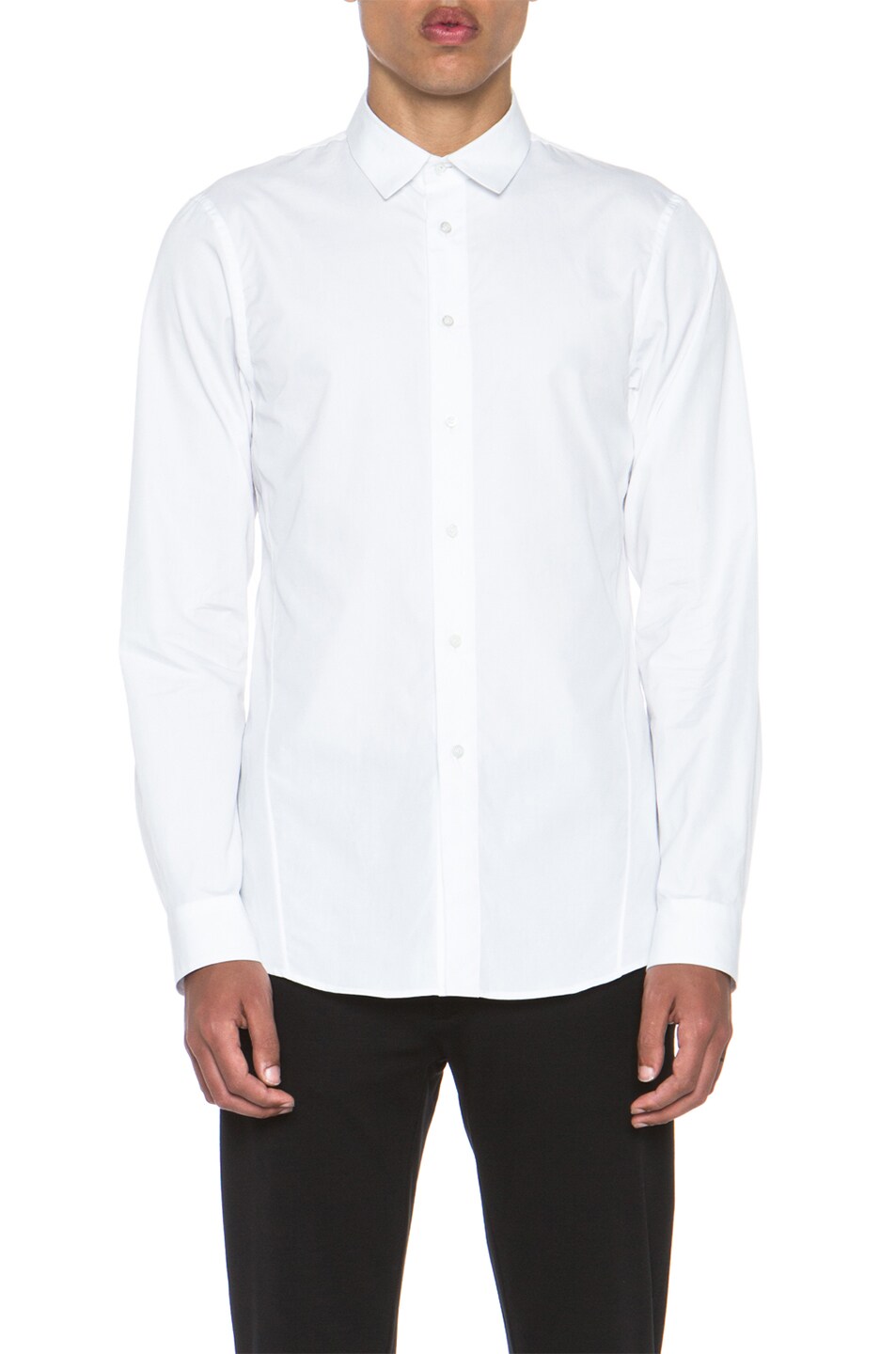 Image 1 of Jil Sander Baia Cotton Button Up in White
