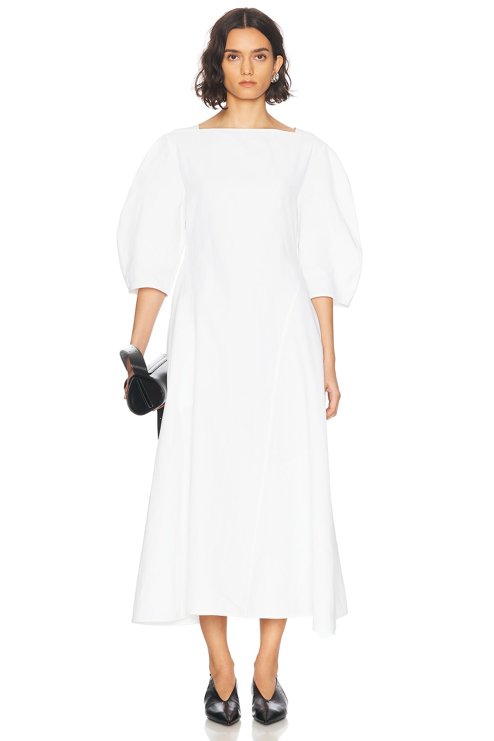 Image 1 of Jil Sander Maxi Dress in Optic White