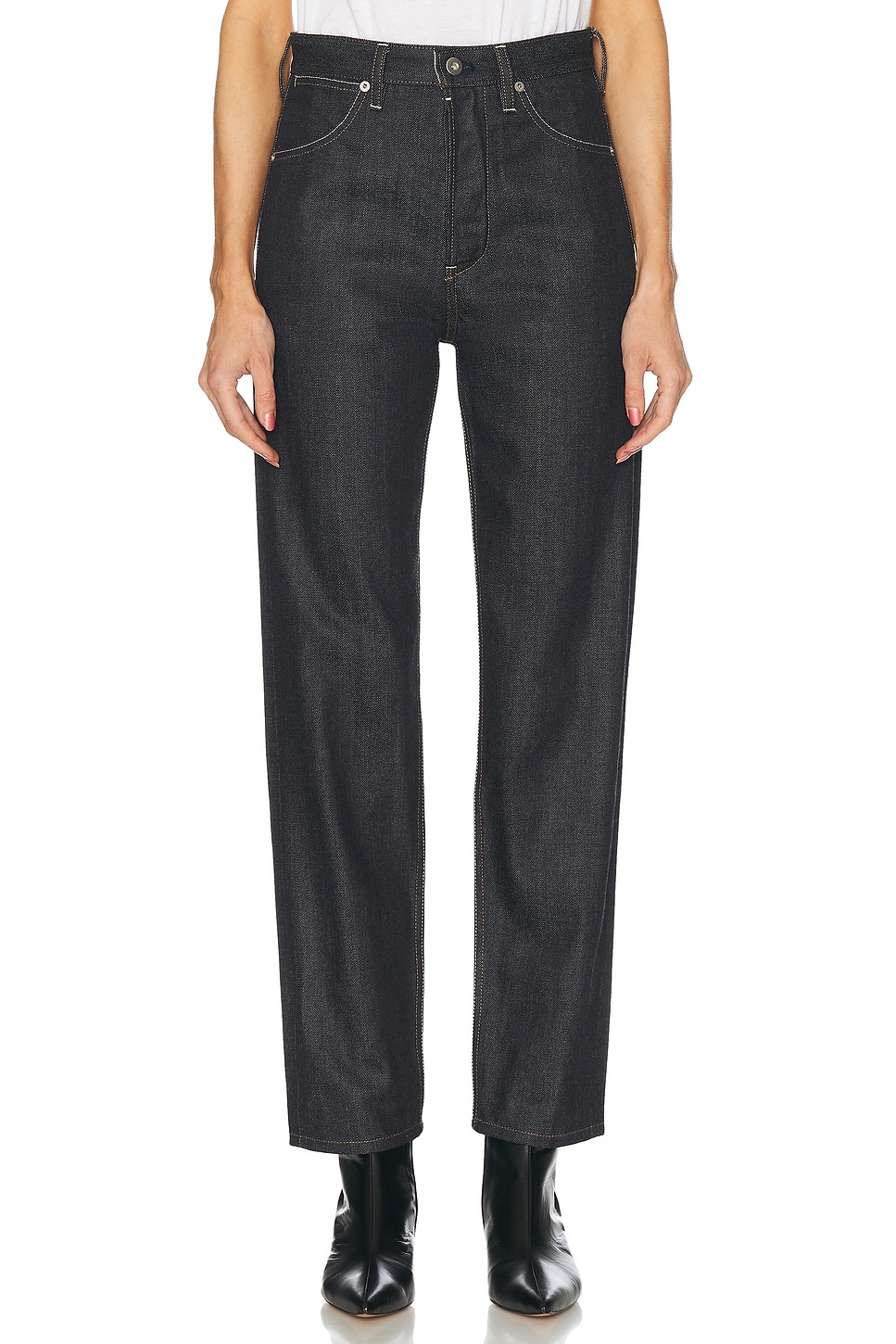 Image 1 of Jil Sander Straight Leg in Dark Blue