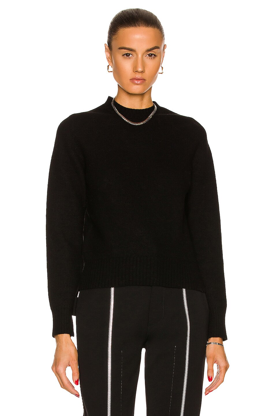 Image 1 of Jil Sander Round Neck Sweater in Black