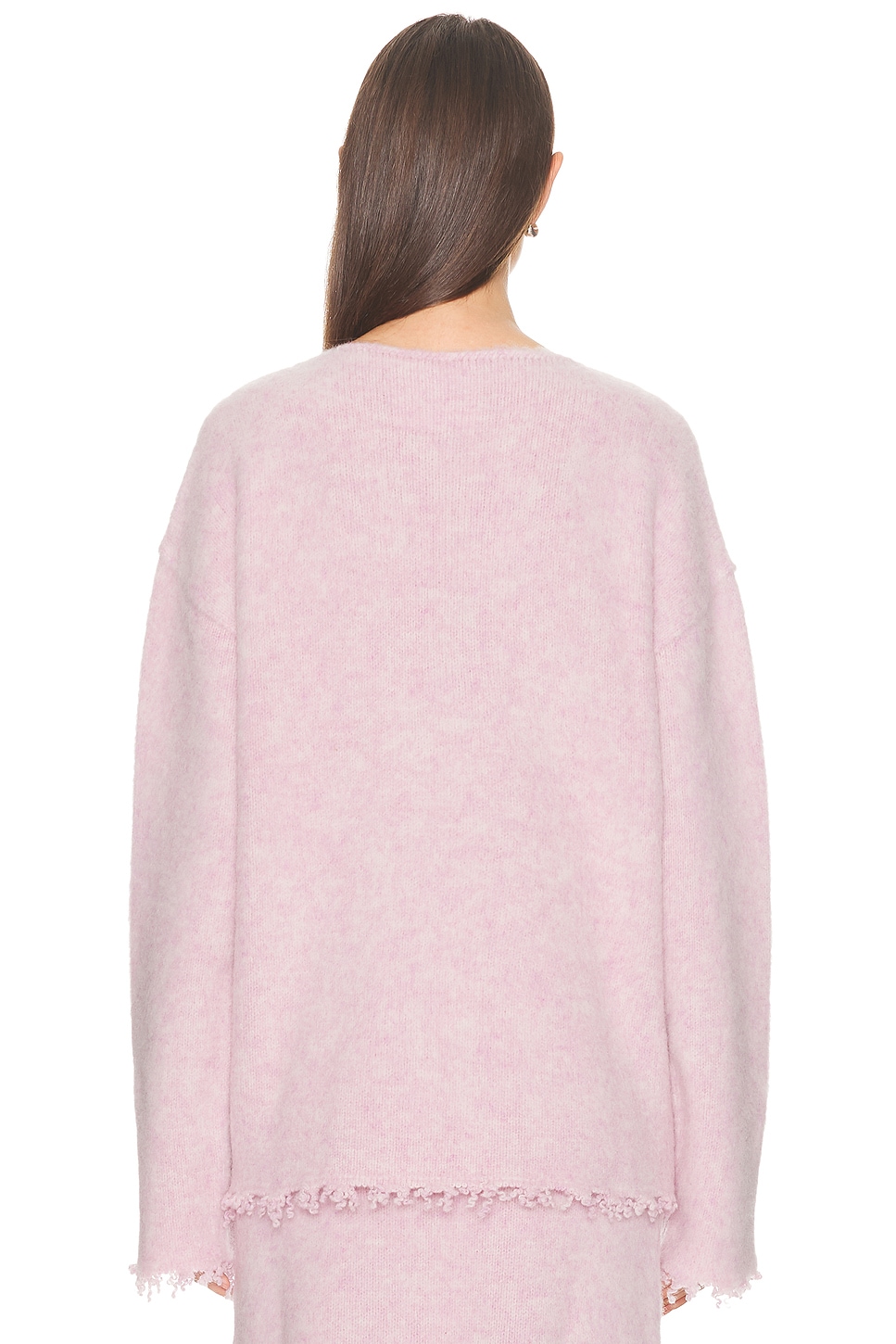 Jil Sander Boat Neck Frayed Edge Sweater thumbnail