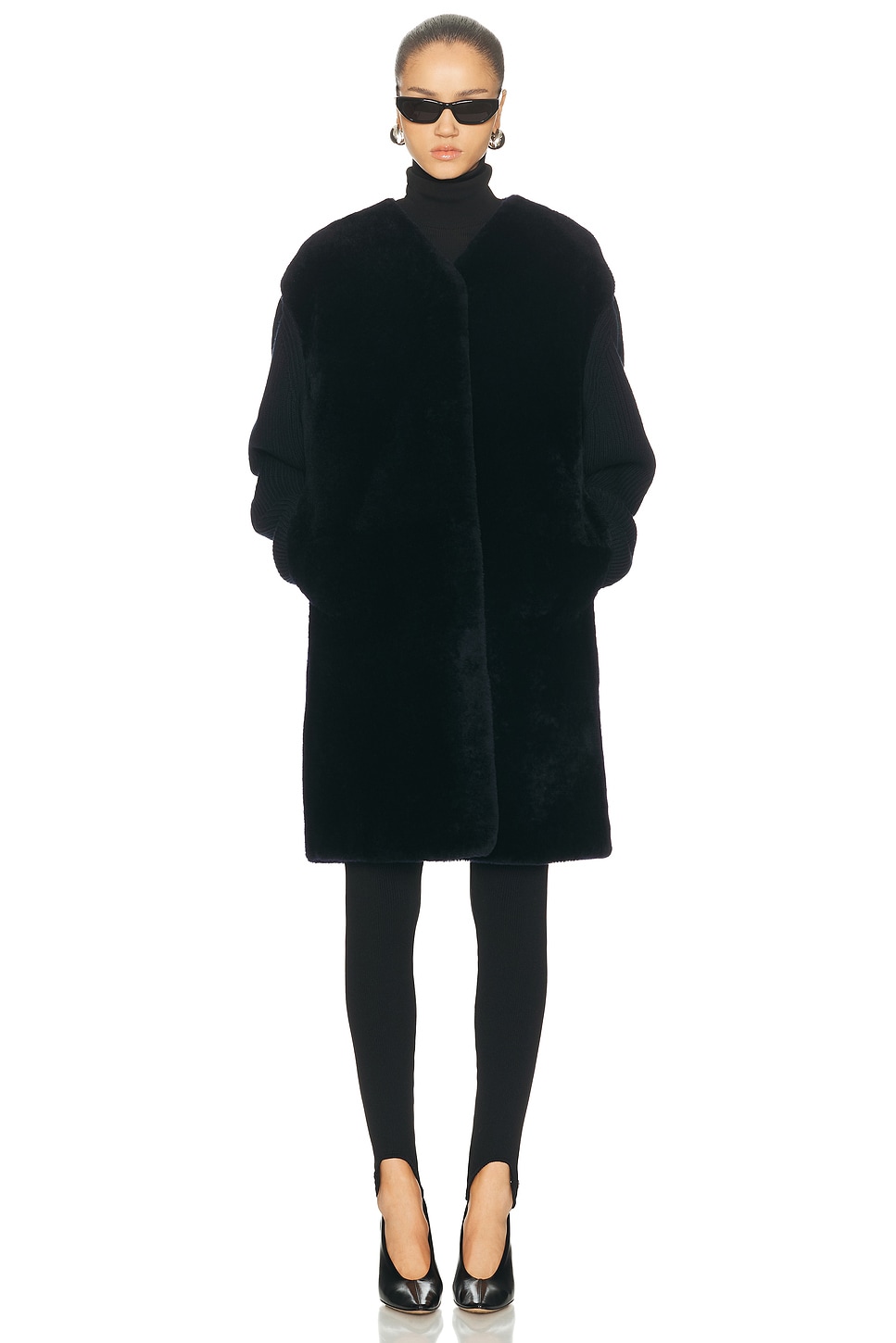 Jil Sander Caban Sweater In Blue