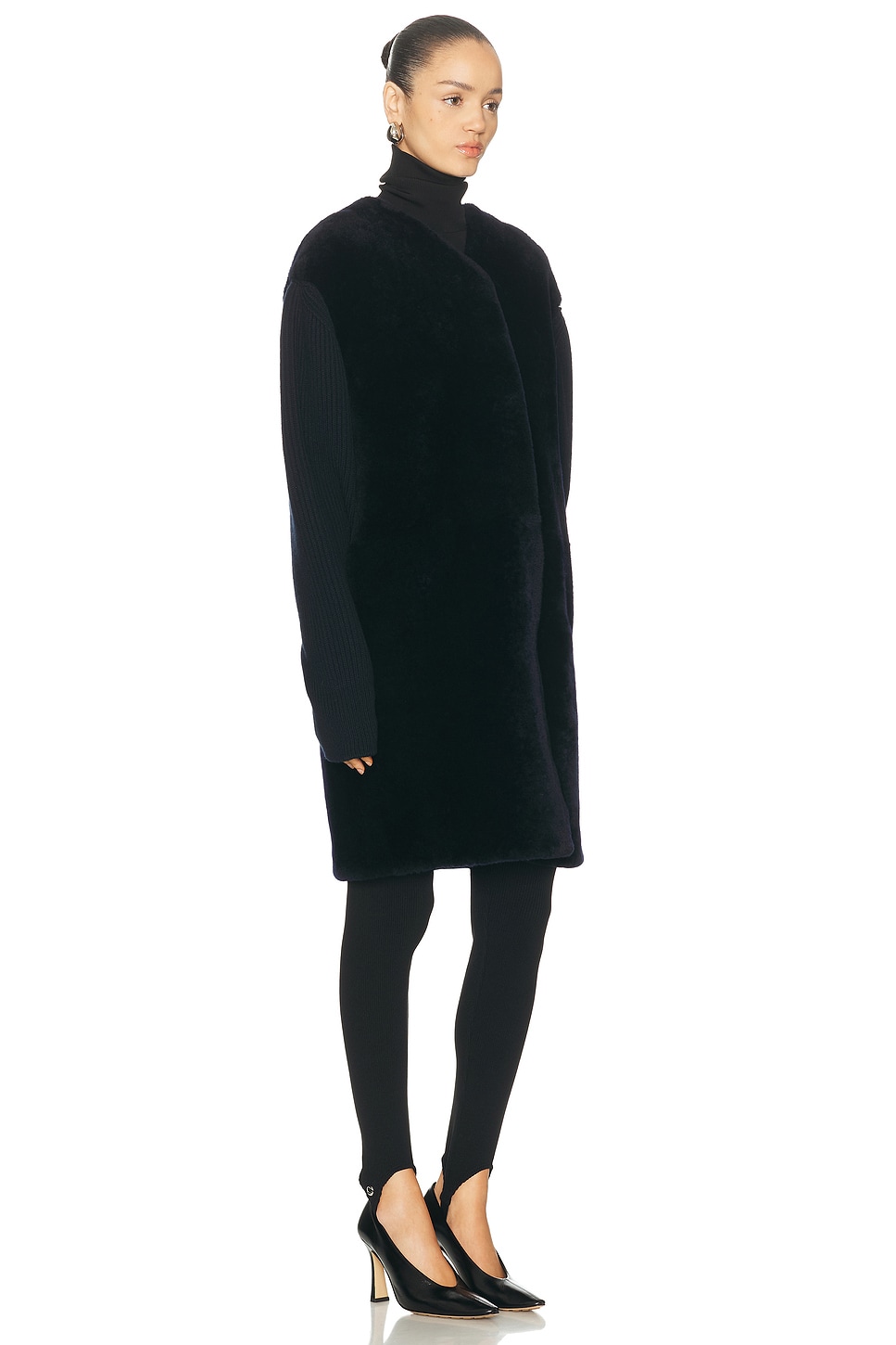 Jil Sander Caban Sweater In Blue