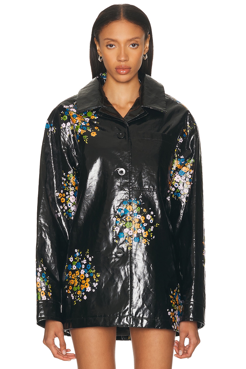 Jil Sander Outershirt 04 Casual Jacket In Black Linen
