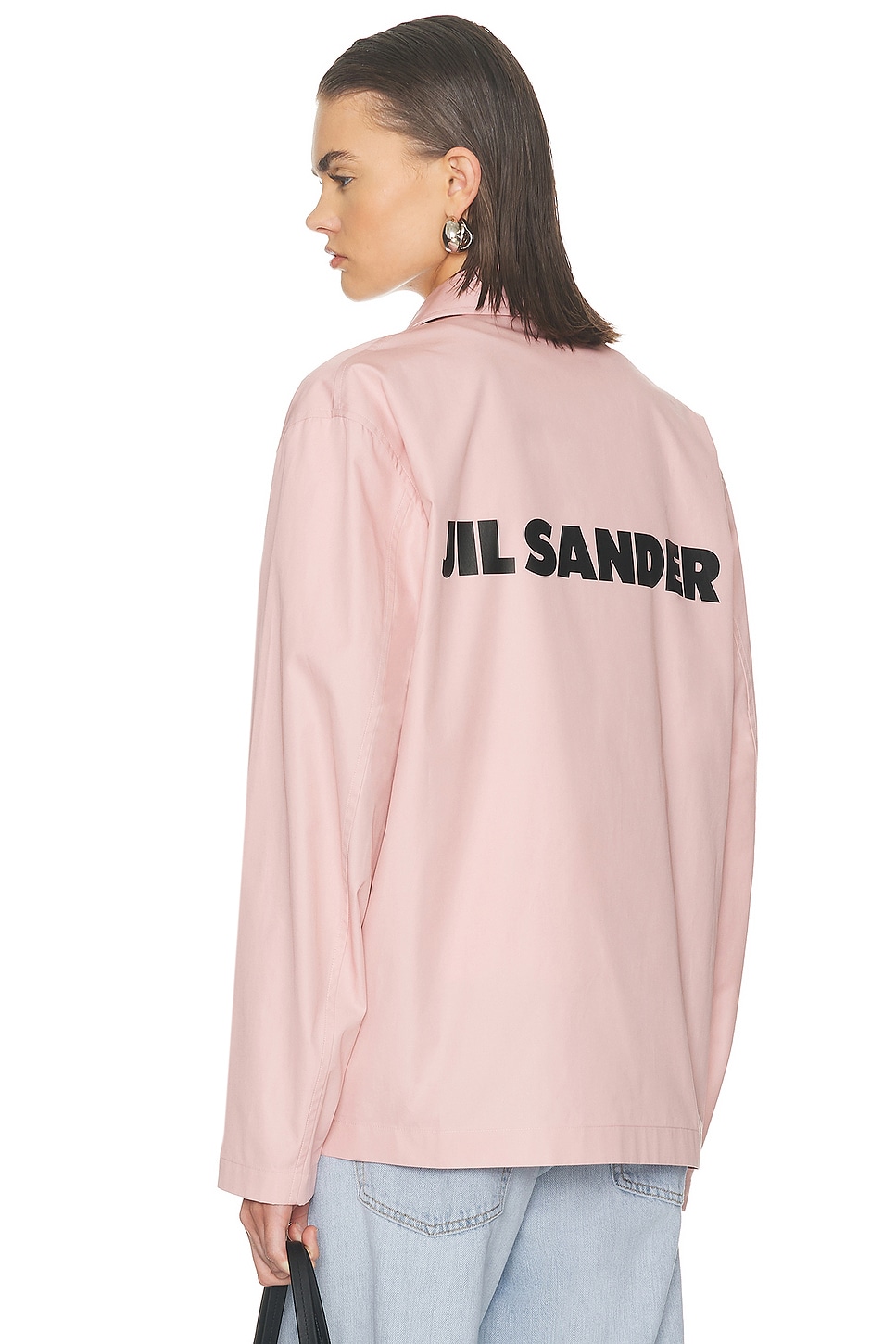 Image 1 of Jil Sander Coaches Jacket in Neon Rose