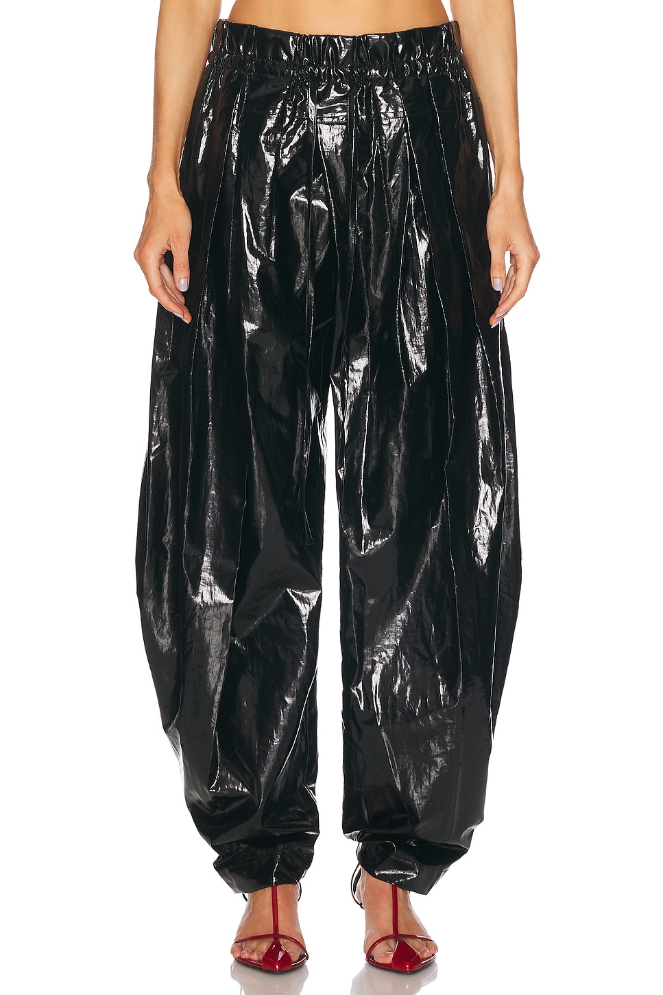 Image 1 of Jil Sander Wide Leg Trouser in Black