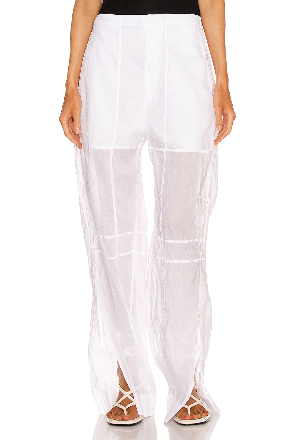 Image 1 of Jil Sander Sheer Pant in White