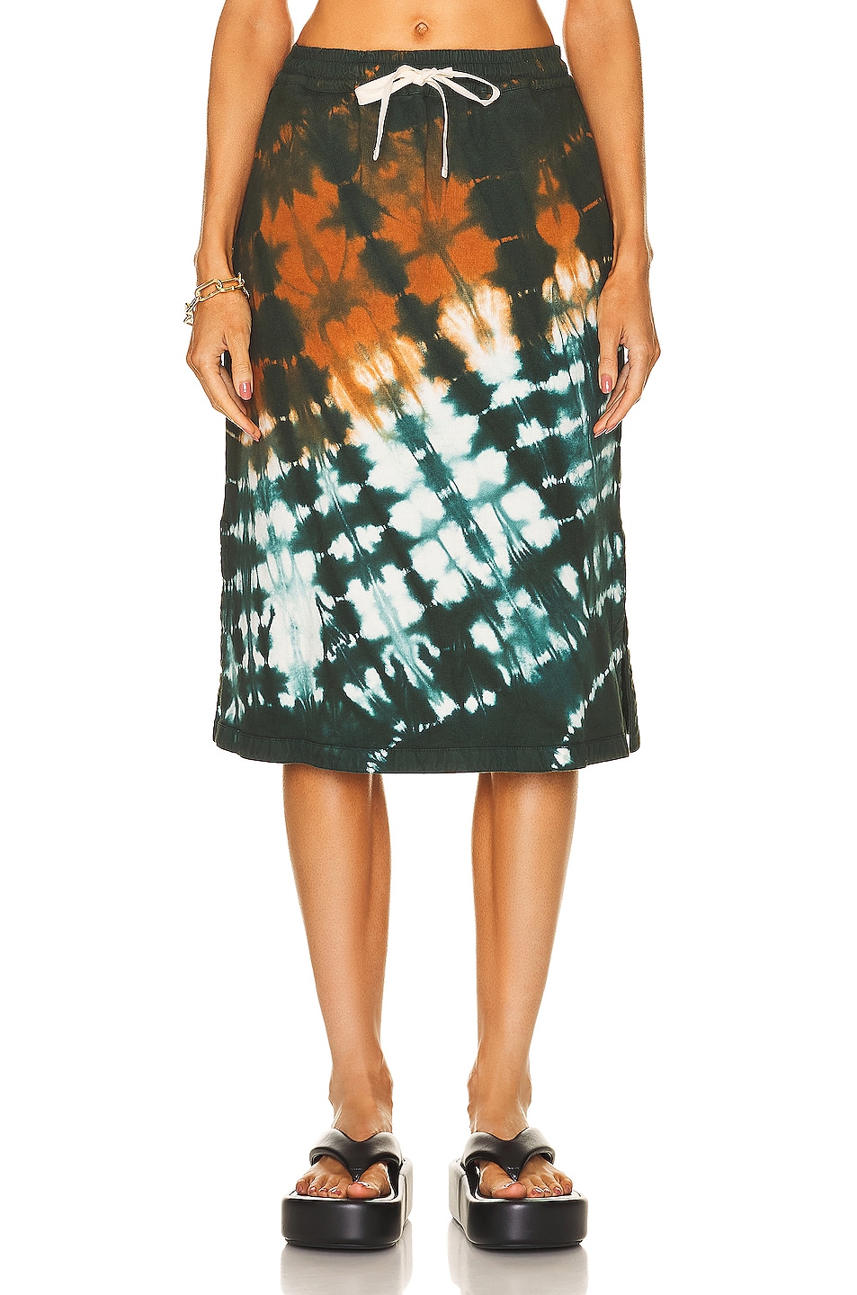 Image 1 of Jil Sander Tie Dye A Line Skirt in Miscellaneous