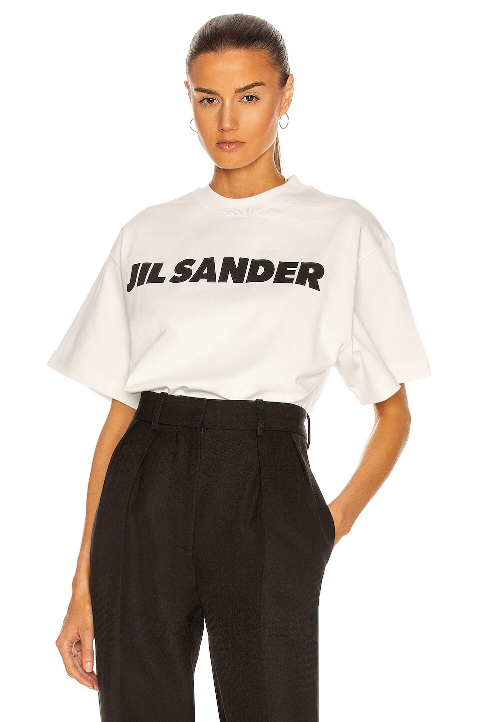 Image 1 of Jil Sander Logo T Shirt in Off White