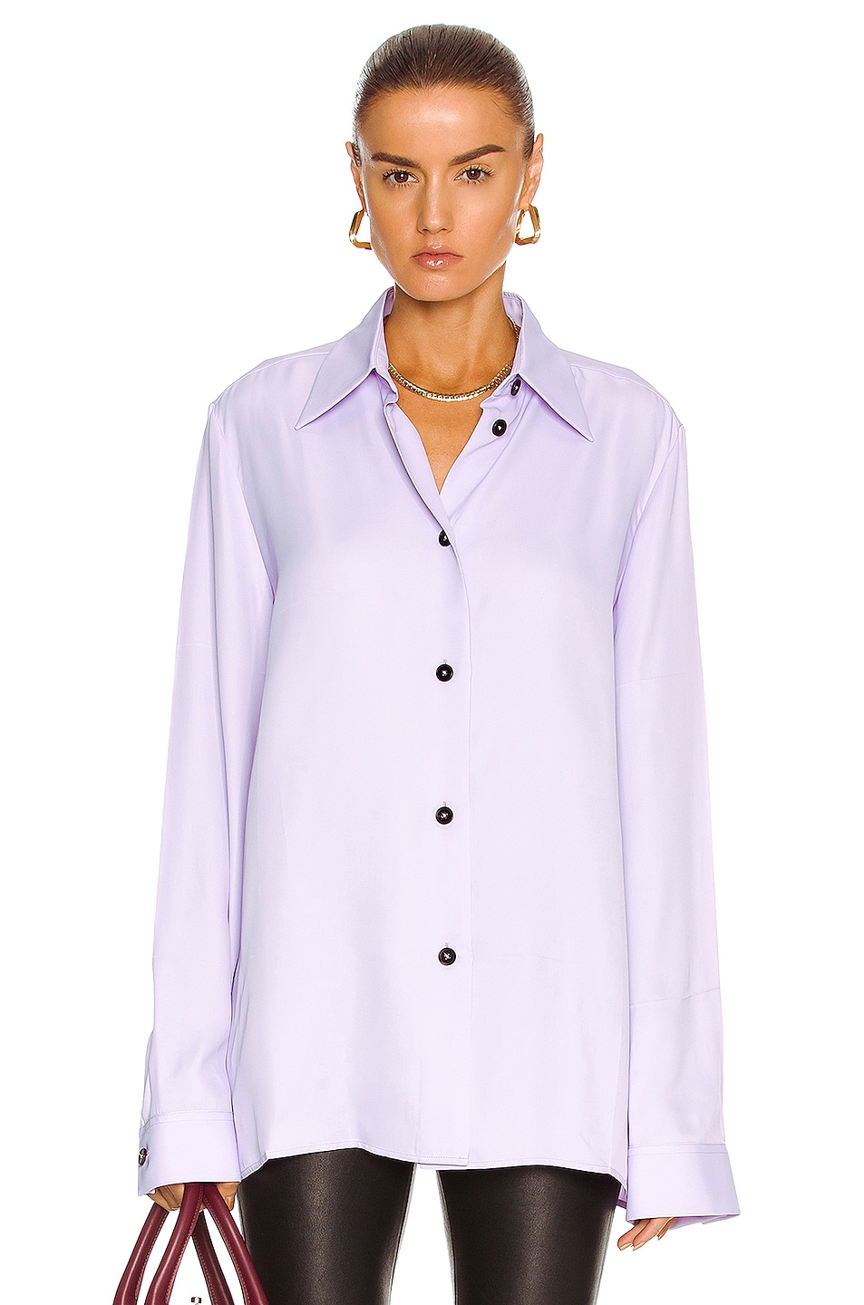 Image 1 of Jil Sander Relaxed Fit Shirt in Pastel Lilac