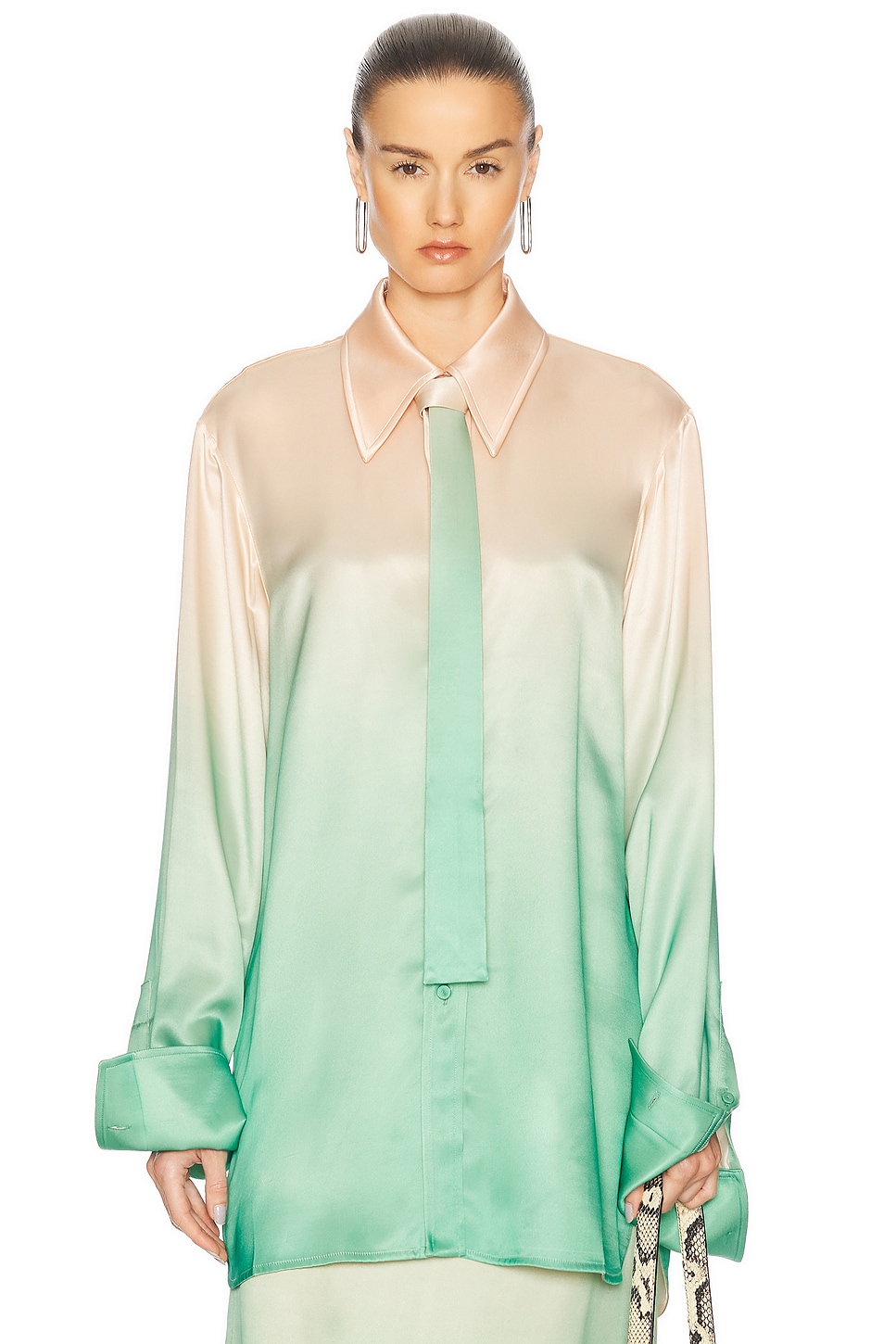 Image 1 of Jil Sander Tie Shirt in Peony