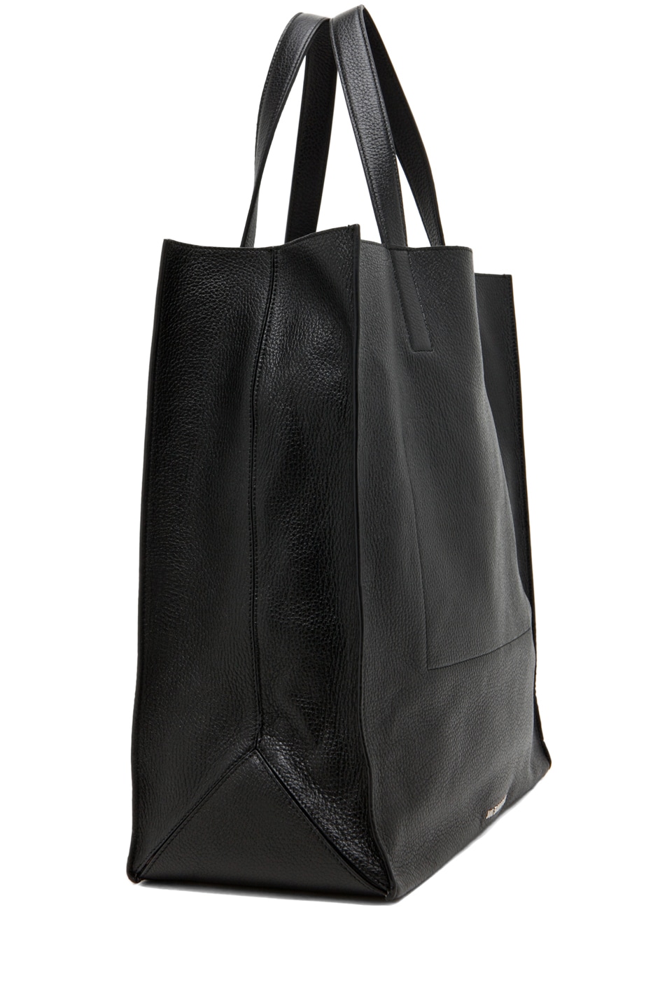 Jil Sander Paper Bag Tote in Black FWRD