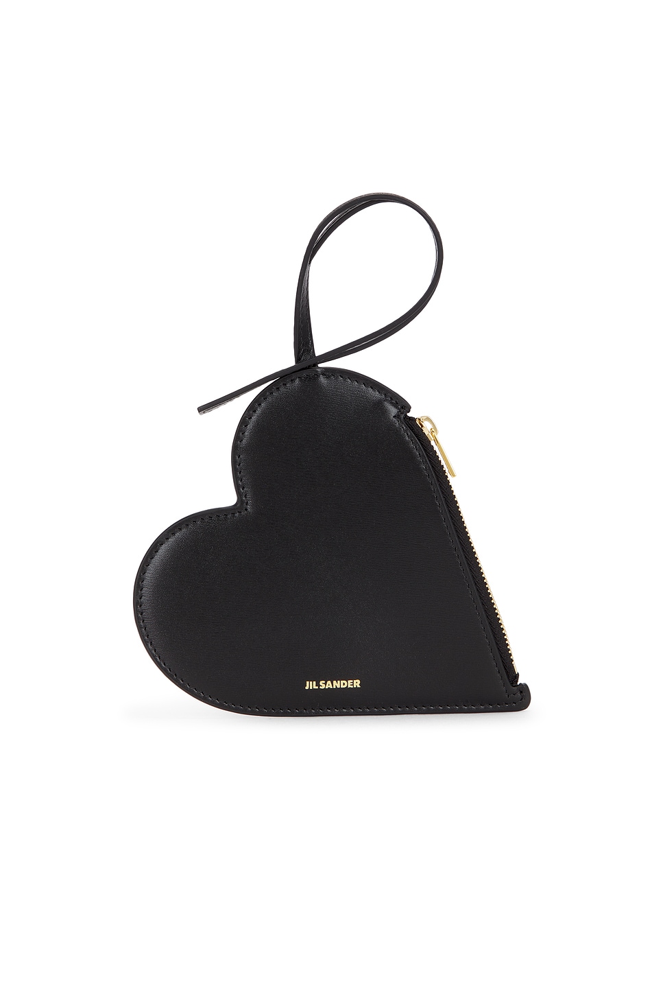 Heart Pouch Bag in Black