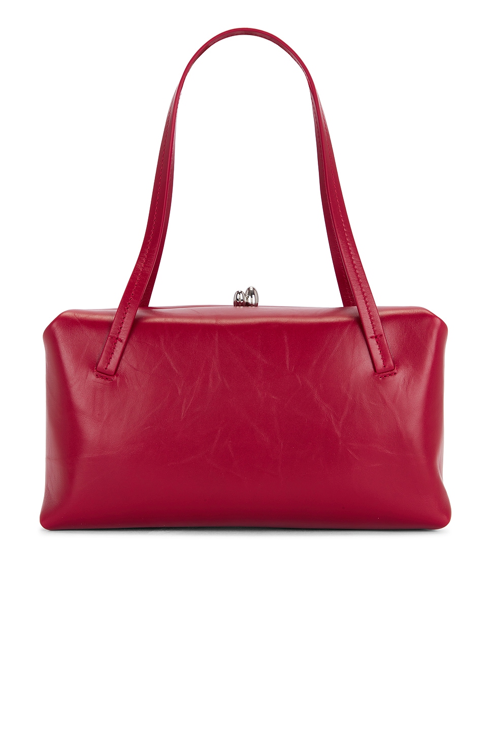Jil Sander Goji Pillow Small Handle Bag In Cherry
