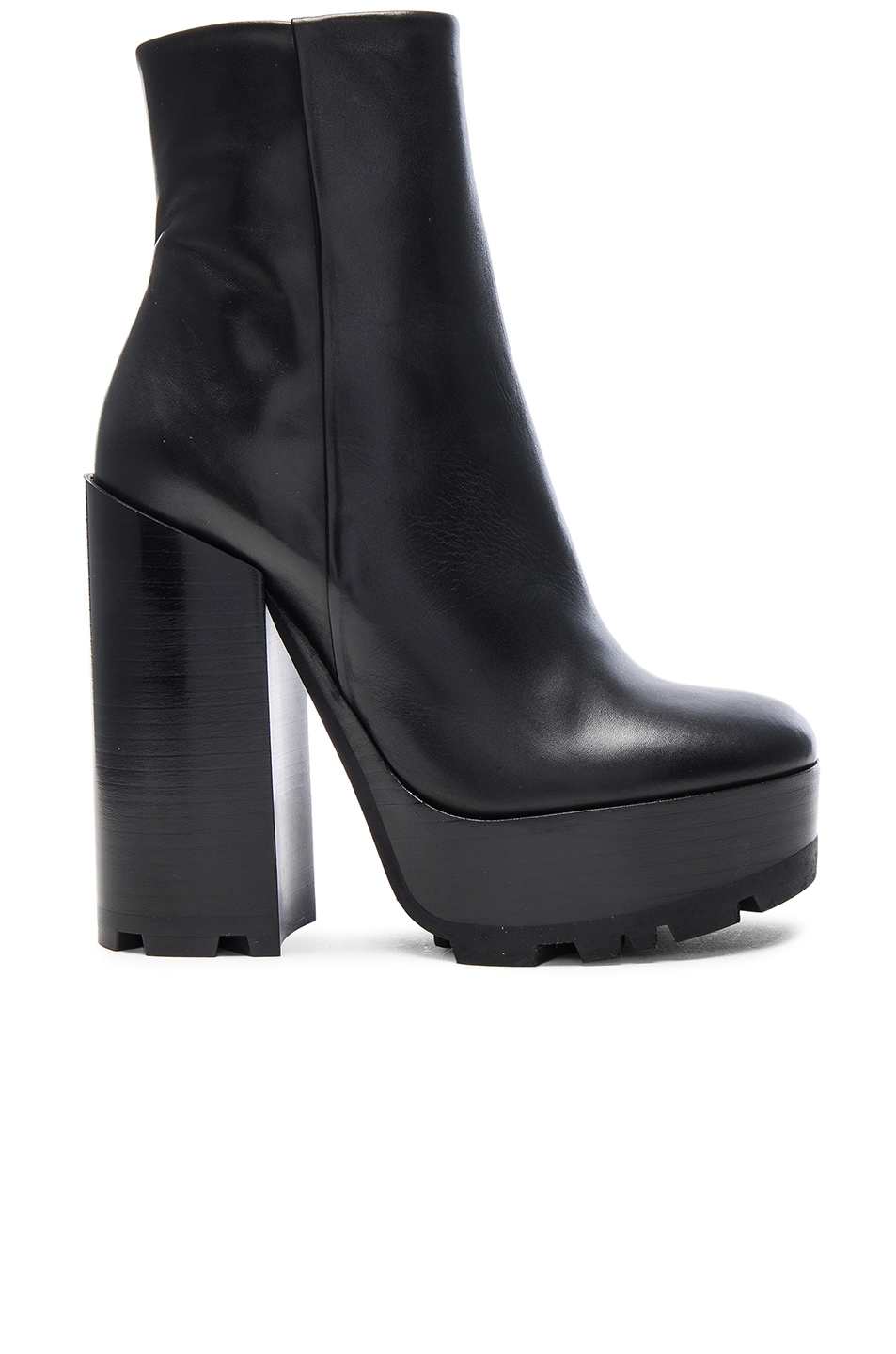Image 1 of Jil Sander Platform Leather Boots in Black