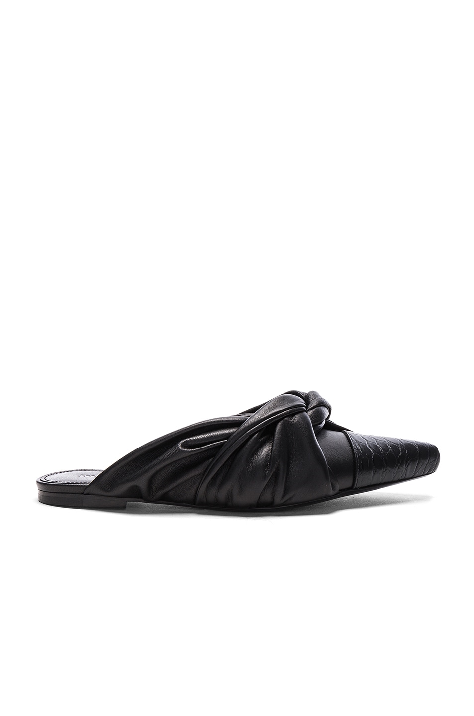 Image 1 of Jil Sander Leather Matisse Flats in Black