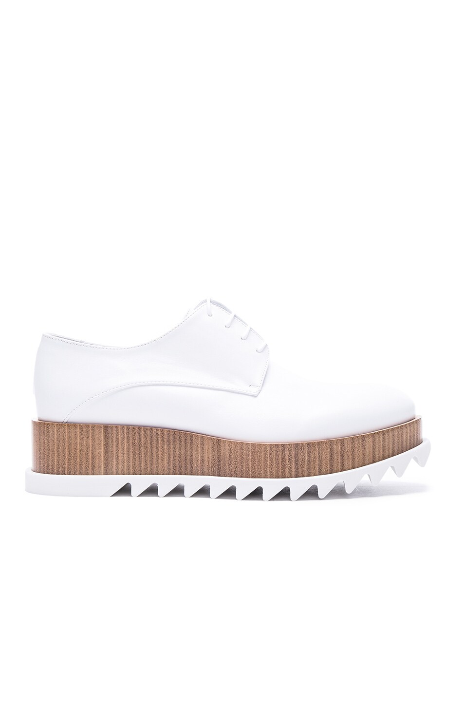 Image 1 of Jil Sander Leather Creepers in Bianco