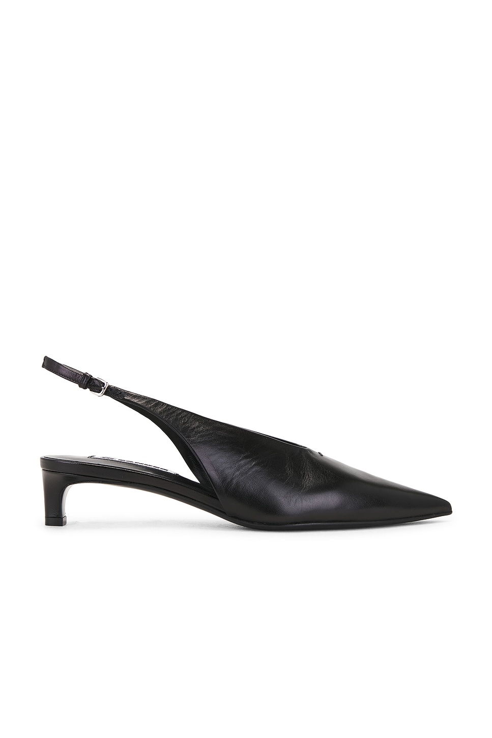 Image 1 of Jil Sander Sling Back Heel in Black