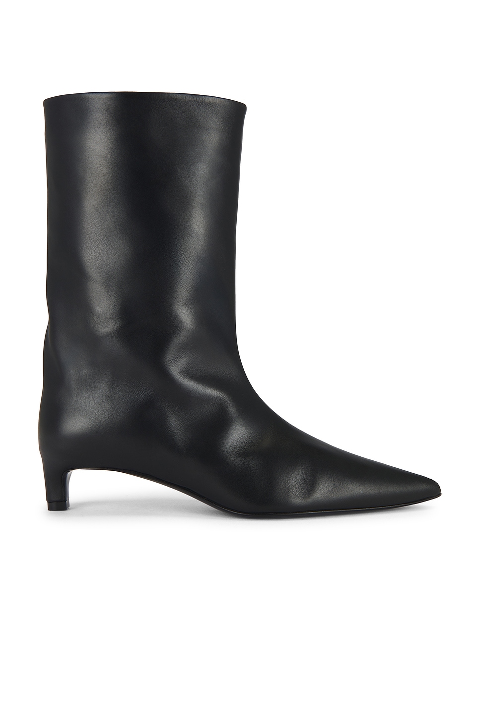 Jil Sander Black Leather Ankle Boots