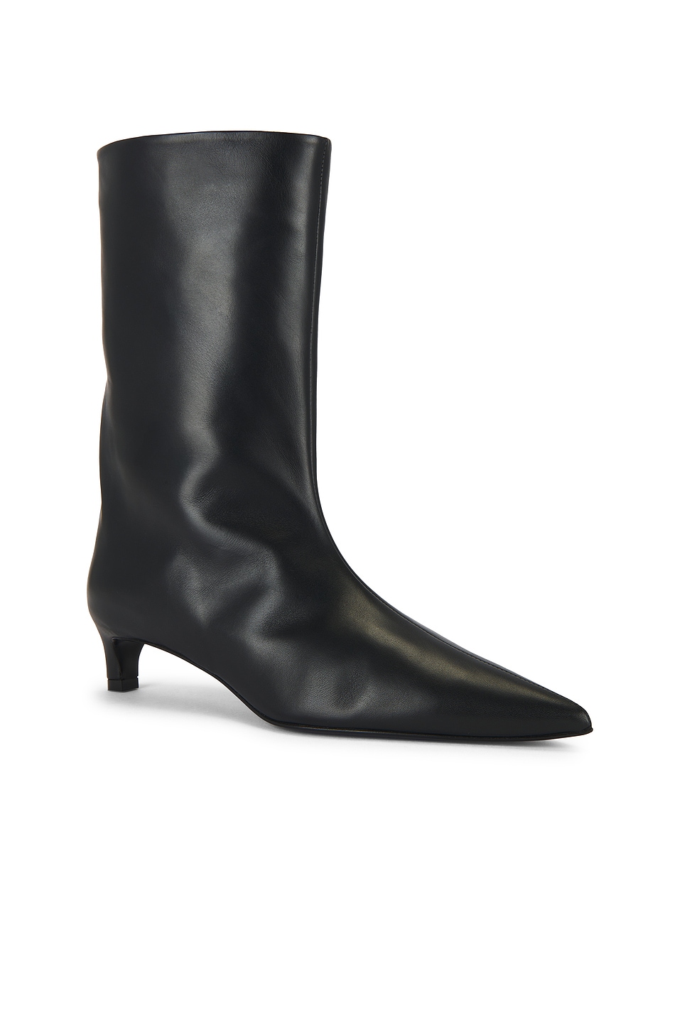 Jil Sander Black Leather Ankle Boots