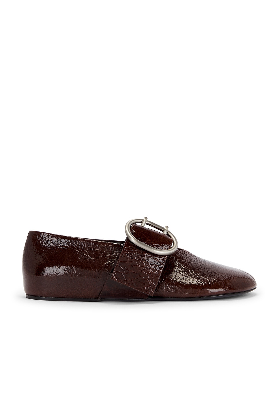 Image 1 of Jil Sander Ballerina Flat in Dark Earth