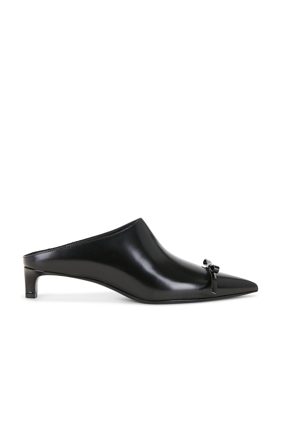 Jil Sander Bow Mule In Black