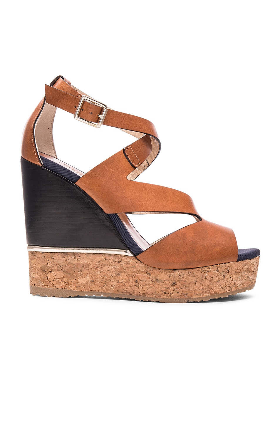 Image 1 of Jimmy Choo Leather Nate Wedges in Canyon Mix