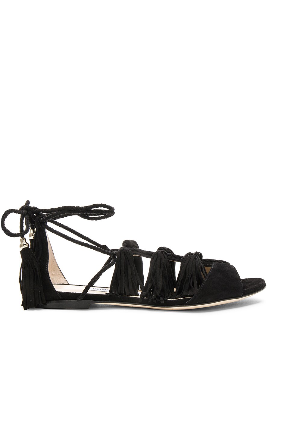 Image 1 of Jimmy Choo Suede Mindy Sandals in Black