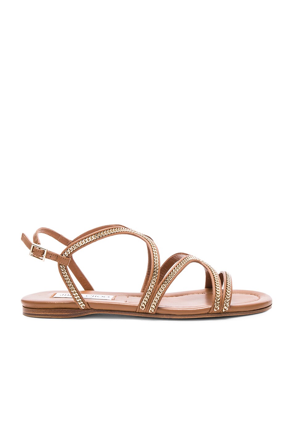 Image 1 of Jimmy Choo Leather Nickel Sandals in Canyon