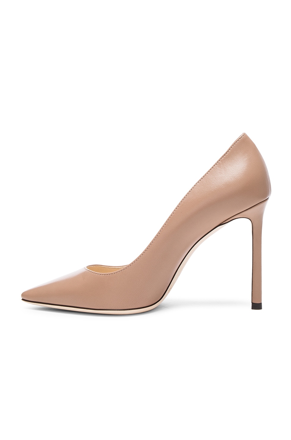 Jimmy Choo Romy 100 Leather Pumps in Ballet Pink | FWRD