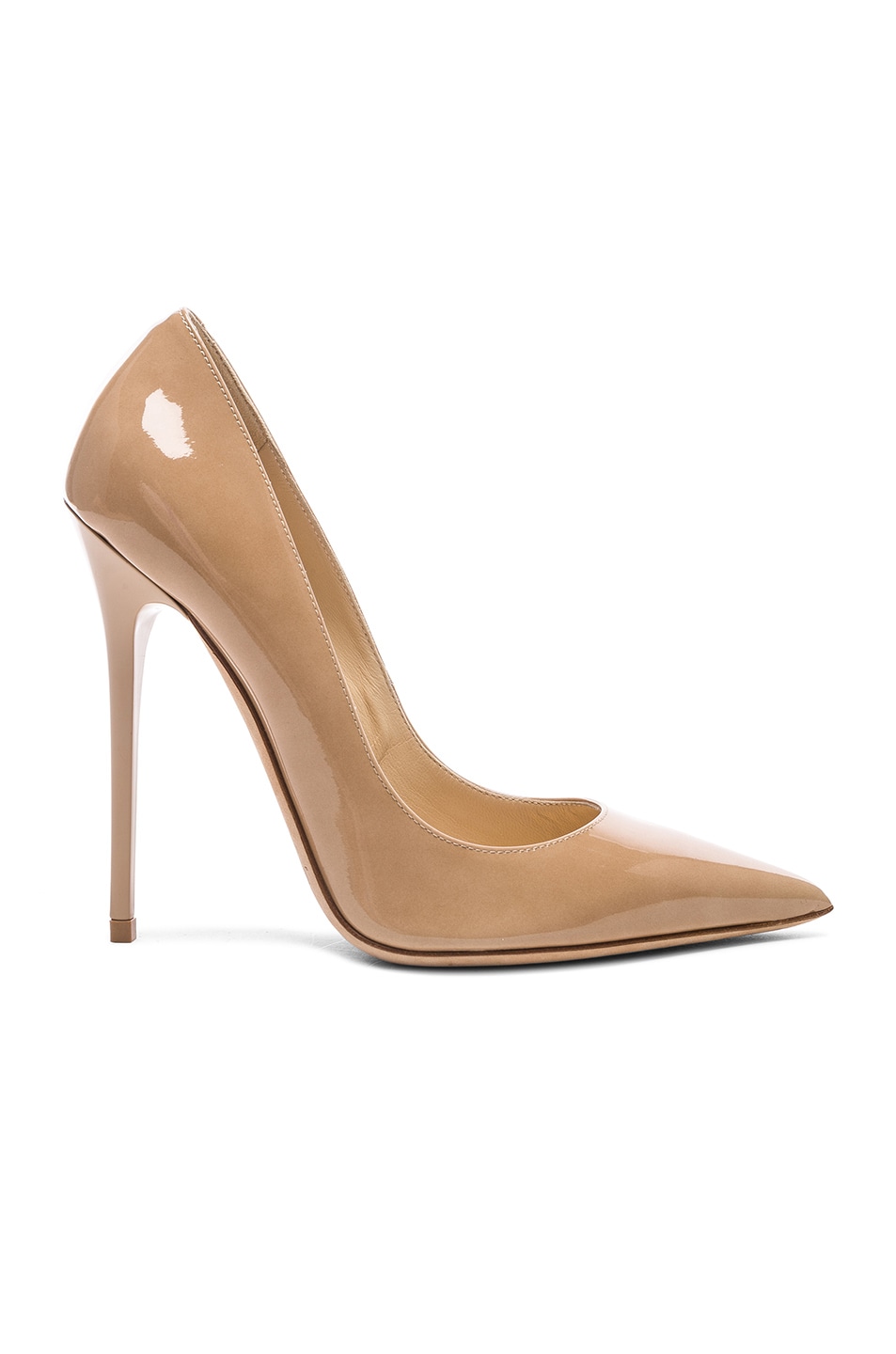 Image 1 of Jimmy Choo Anouk 120 Patent Leather Pump in Nude