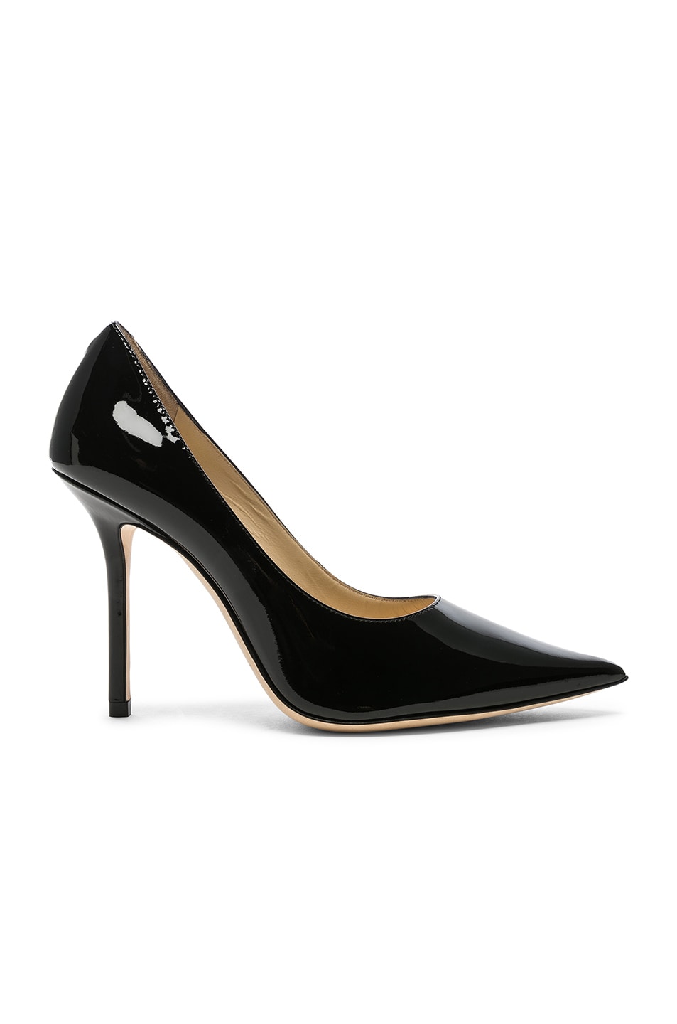 Image 1 of Jimmy Choo Love 100 Patent Leather Heel in Black