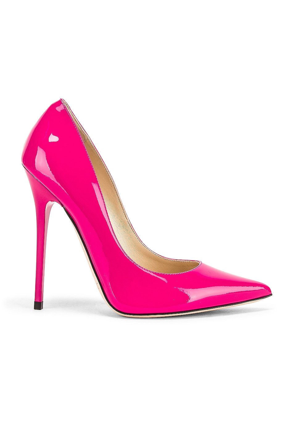 Image 1 of Jimmy Choo for FWRD Anouk 120 Patent Heel in Hot Pink