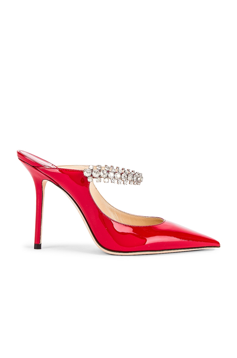 Image 1 of Jimmy Choo Bing 100 Patent Leather Mule in Red