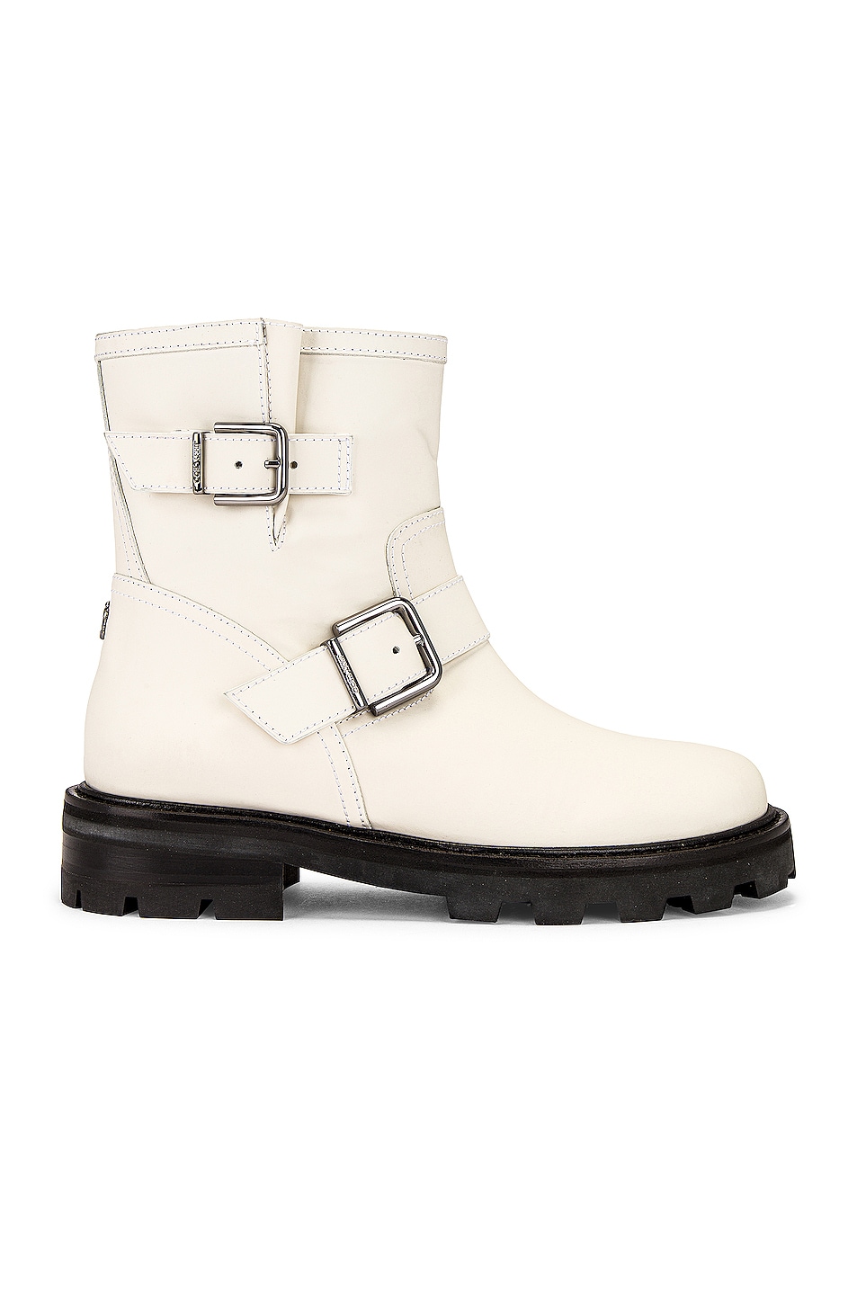Image 1 of Jimmy Choo Youth II Rubberized Leather Boot in Latte